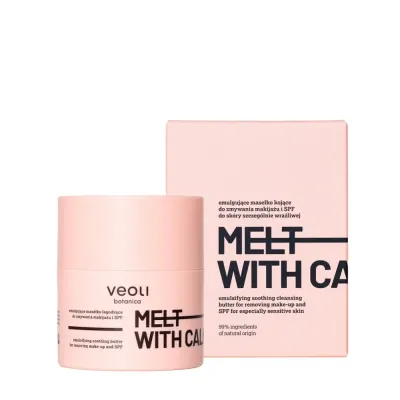 Масло-баттер для снятия макияжа Veoli Botanica Melt with Calmness эмульгирующее успокаивающее, для очень чувствительной кожи, 40 г