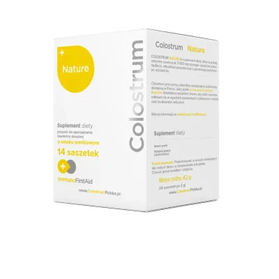 Молозиво коровье Colostrum NATURE порошок в саше 3000 мг, добавка к пище, 14 шт