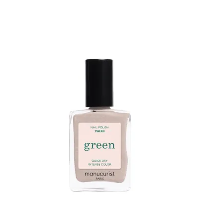Лак для ногтей Manucurist Green TWEED серый с тёплым подтоном, перламутровый финиш, 15 мл