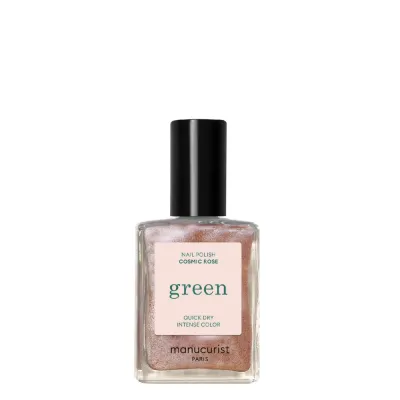 Лак для ногтей Manucurist Green COSMIC ROSE розовое золото, переливающийся финиш, 15 мл