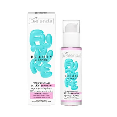 Сыворотка для лица Bielenda FUTURE BEAUTY Transformujacy Milky серумайзер восстанавливающий смягчающий, с эктоином и пептидами, 30 мл