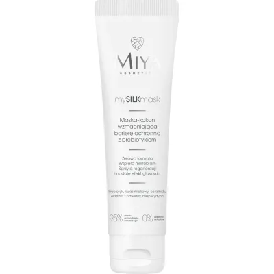 Маска для лица Miya mySILKmask гелевая с пребиотиком и церамидами, успокаивающая, ночная, 60 мл