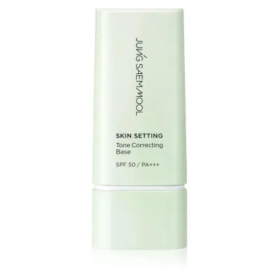 База под макияж JUNG SAEM MOOL Skin Setting Tone Correcting Base зелёный корректор, солнцезащитные фильтры, 40 мл