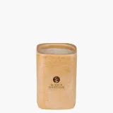 Свеча ароматическая Lubicz Gardens Baltic Stone Amber Drift квадратная высокая, соевый воск, цитрусы, перец, роза и сандал, около 38 часов, 225 г — фото 2