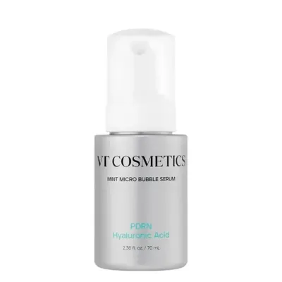 Сыворотка для лица VT Cosmetics PDRN Hyaluronic Acid Mint Micro Bubble микропузырьковая увлажняющая, с церамидами и мятой, 70 мл