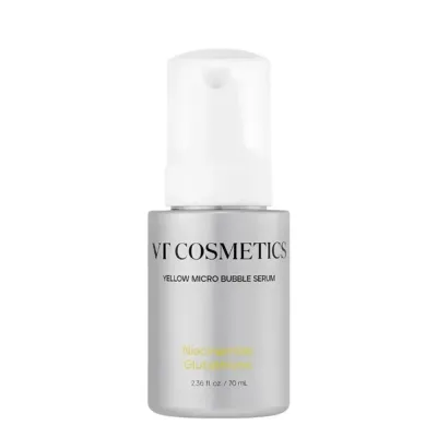 Сыворотка для лица VT Cosmetics Yellow Bubble Niacinamide Glutathione микропузырьковая, с ниацинамидом и церамидами, для ровного тона, 70 мл