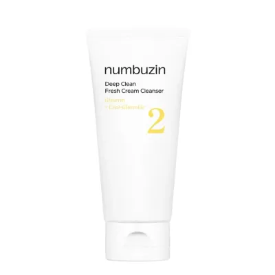 Гель для умывания Numbuzin No.2 Deep Clean Fresh Cream Cleanser кремовый, глубоко очищающий, 120 мл