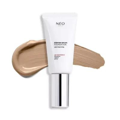 Тональная основа для лица NEO MAKE UP Intense Serum Satin Foundation 03 сатиновый финиш, ухаживающая, 30 мл