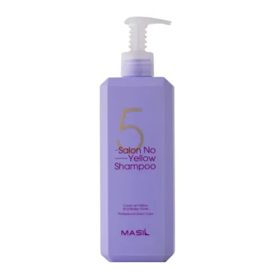 Шампунь для волос MASIL 5 Salon No Yellow тонирующий против желтизны для блонд волос, 500 мл