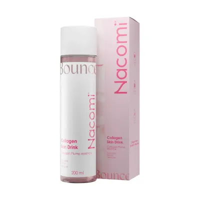 Эссенция для лица Nacomi Hydra Obsession Collagen Skin Drink укрепляющая увлажняющая, коллаген и пептид, 200 мл