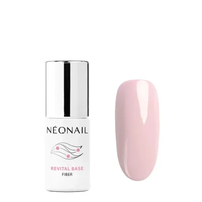 База для ногтей NEONAIL Revital Base Fiber Creamy Splash гибридная укрепляющая, светло-розовая, 7,2 мл