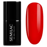 Гибридный лак для ногтей Semilac Red Obsession Rebel Rose 793 глубокий красный, плотное покрытие, 7 мл — фото 1