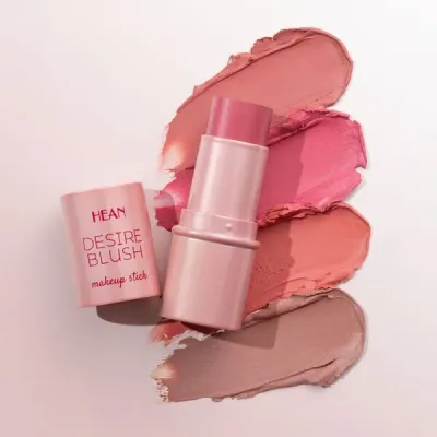 Румяна-стик для лица Hean Desire Blush кремовые сатиновые Flirty Babe, наращиваемый цвет, 6 г