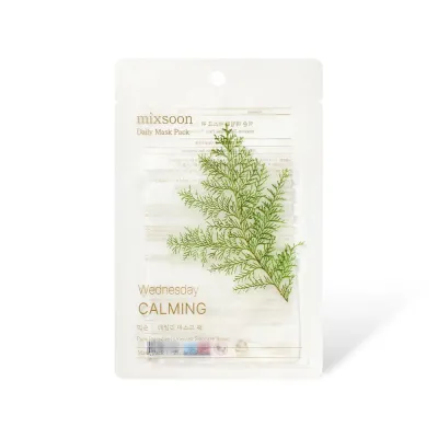 Маска для лица mixsoon Daily Mask Pack Wednesday Calming тканевая успокаивающая с центеллой, 10 шт