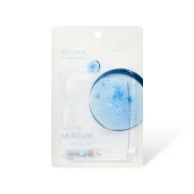 Маска для лица mixsoon Daily Mask Pack Saturday Moisture тканевая увлажняющая с гиалуроновой кислотой, 10 шт