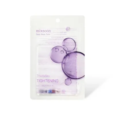 Маска для лица mixsoon Daily Mask Pack Thursday Tightening тканевая с пептидами и ретинолом, для тонуса кожи, 10 шт