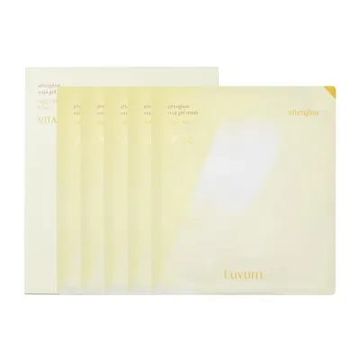 Маска для лица Luvum Afterglow Yuja Gel Mask гидрогелевая для сияния с юдзу и ниацинамидом, 5 шт