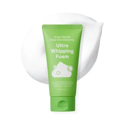 Пенка для умывания Sungboon Editor Green Tomato Deep Pore Cleansing очищающая поры, с зелёным томатом и коллагеном, 120 г