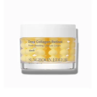 Крем для лица Sungboon Editor Deep Collagen Retinol Capsule с ретинолом и коллагеном против морщин, 50 мл