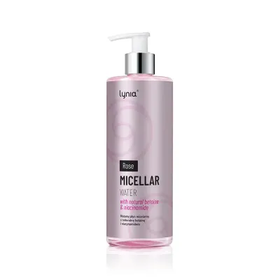 Мицеллярная вода Lynia розовая с бетаином и ниацинамидом для снятия макияжа, 400 мл