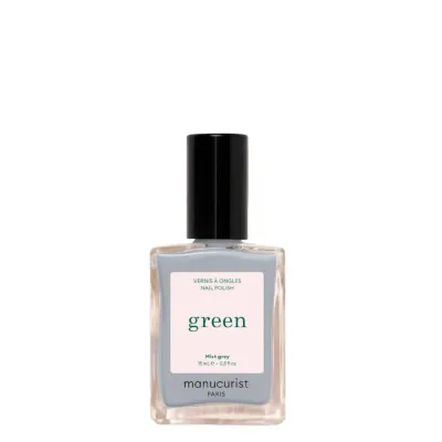 Лак для ногтей Manucurist Green Mist grey туманно-серый, плотное покрытие, 15 мл