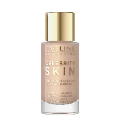 База под макияж Eveline Cosmetics Celebrity Glow Booster 01 сияющая, многофункциональная, 30 мл