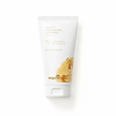 Гель для умывания Organic Series Gentle Exfoliating Cleanser 2 в 1 с бамбуком и люффой, очищение пор, 200 мл
