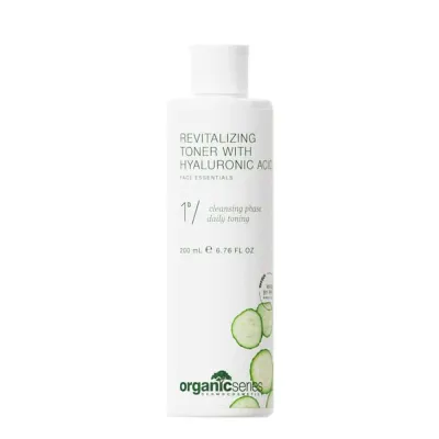 Тоник для лица Organic Series Revitalizing Toner ревитализирующий с гиалуроновой кислотой, для всех типов кожи, 200 мл