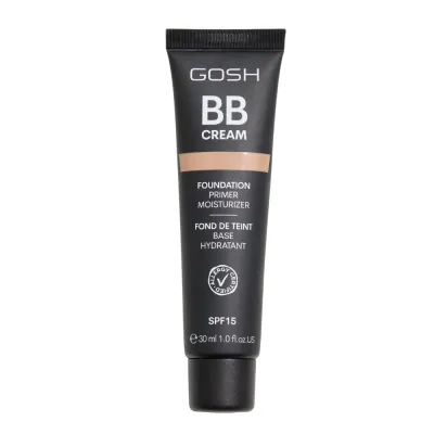 BB-крем Gosh Cream Foundation Primer Moisturizer 03 Warm Beige SPF15, среднее покрытие, база под макияж, 30 мл