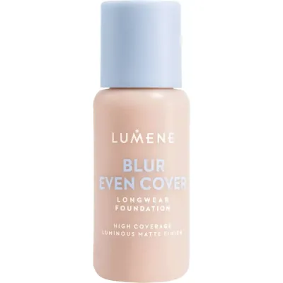 Тональный крем Lumene Blur Even Cover плотное покрытие, сияющий матовый финиш, оттенок 0.5, 30 мл