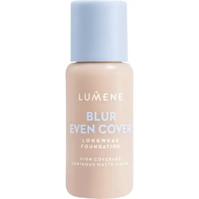 Тональный крем Lumene Blur Even Cover плотное покрытие, сияющий матовый финиш, оттенок 00, 30 мл