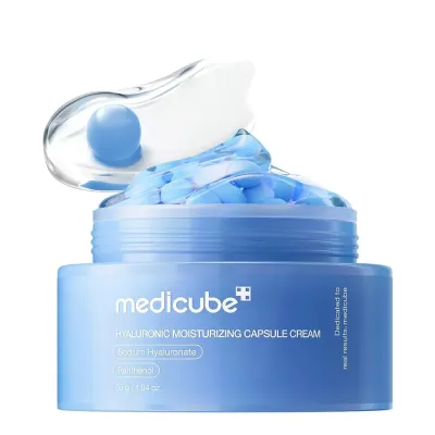 Крем для лица Medicube Hyaluronic Moisturizing Capsule с гиалуроновой кислотой и пантенолом, увлажняющий, 55 г