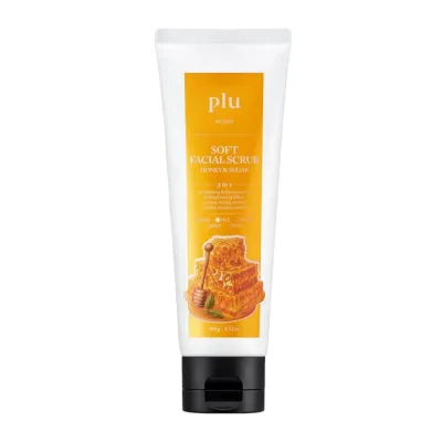 Пилинг для лица plu Soft Facial Scrub Honey and Sugar скраб с медом и сахаром для чувствительной кожи, 100 г
