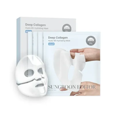Маска для лица гидрогелевая Sungboon Editor Deep Collagen Hyalu-B5 увлажняющая с коллагеном и пантенолом, набор 4 шт
