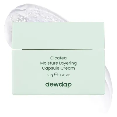 Крем для лица Dewdap Cicatea Moisture Layering Capsule увлажняющий успокаивающий с церамидами, 50 г
