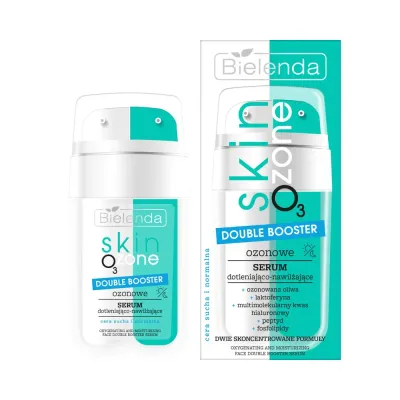 Сыворотка для лица Bielenda Skin O3 Zone Double Booster озоновая увлажняющая с церамидами, 2 x 7,5 мл
