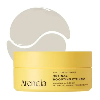 Патчи для глаз гидрогелевые Arencia Retinal Boosting Eye Mask с ретиналем и пептидами, 60 шт
