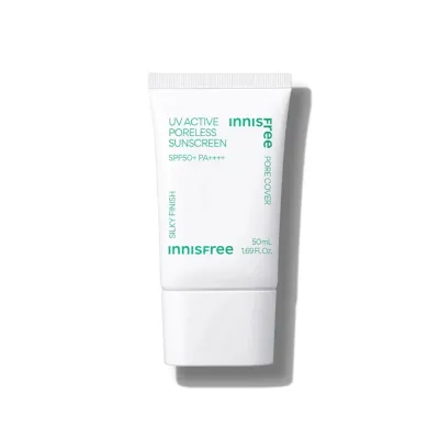 Средство солнцезащитное innisfree UV Active Poreless Sunscreen SPF50+ PA++++ крем для лица матирующий, для жирной кожи, 50 мл