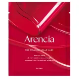 Маска для лица Arencia Red Collagen Jello Mask гелевая тканевая с коллагеном и пептидами, набор 4 шт — фото 2