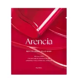 Маска для лица Arencia Red Collagen Jello Mask гелевая тканевая с коллагеном и пептидами, набор 4 шт — фото 3