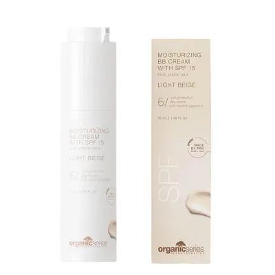 BB-крем минеральный Organic Series Moisturizing BB Cream Light Beige SPF15, био-фермент бамбука, 50 мл