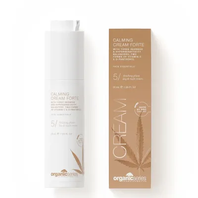 Крем для лица Organic Series Calming Cream Forte успокаивающий с ниацинамидом и витамином C, для кожи с покраснениями, 50 мл