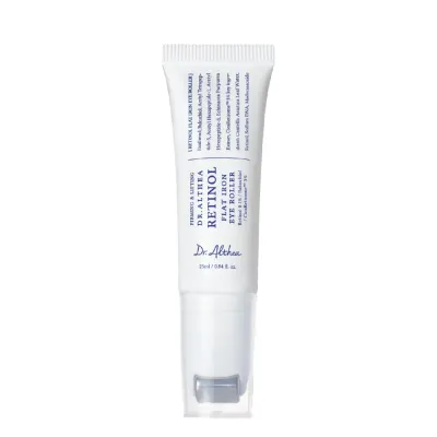 Сыворотка для кожи вокруг глаз Dr.Althea Retinol Flat Iron Eye Roller с ретинолом и пептидами, металлический роллер, 25 мл