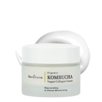 Крем для лица Herbloom Organic Kombucha Vegan Collagen Cream питательный с комбучей и растительным коллагеном, для плотности кожи, 50 мл
