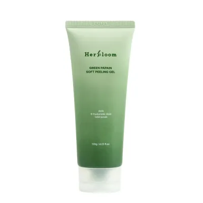 Пилинг-скатка для лица Herbloom Green Papain Soft Peeling Gel энзимный, для чувствительной кожи, 120 г