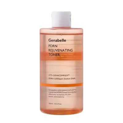 Тоник для лица Genabelle PDRN Rejuvenating Toner восстанавливающий с пептидами и гиалуроновой кислотой, для чувствительной кожи, 300 мл