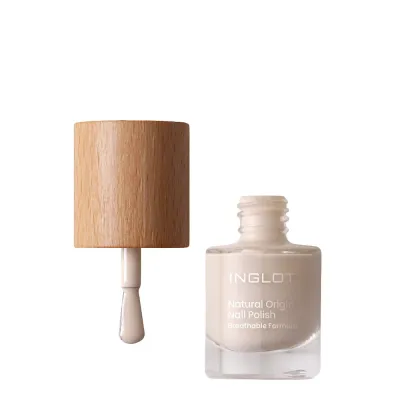 Лак для ногтей Inglot Natural Origin глянцевый, состав растительного происхождения, оттенок 001 Fresh Start, 8 мл