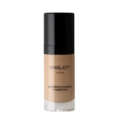 Тональный крем Inglot HD Perfect Coverup 75 интенсивное перекрытие, натуральный финиш, 30 мл