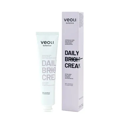 Крем для лица Veoli Botanica DAILY BRIGHT CREAM осветляющий, против пигментных пятен, выравнивает тон, 75 мл