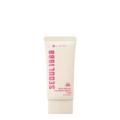 Средство солнцезащитное K-Secret Seoul 1988 Collagen Complex 7 + Plum крем для лица SPF50+ PA++++, 50 мл
